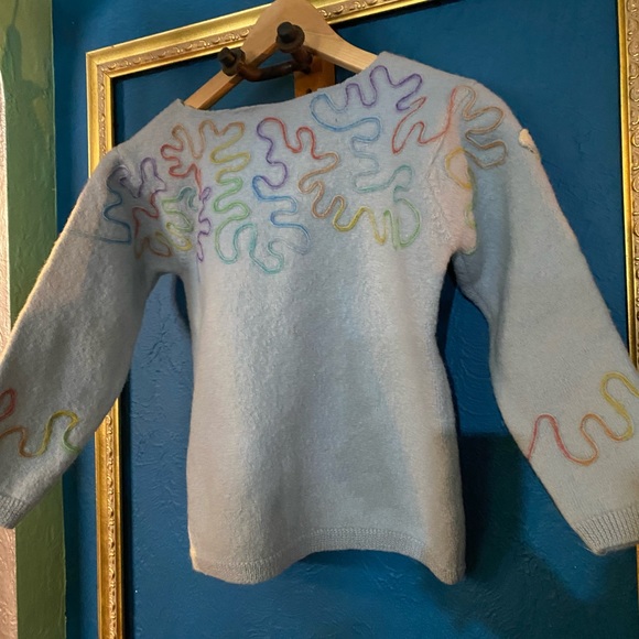 Rainbow Coral Road in the Sky Boxy Sweater - Picture 2 of 8